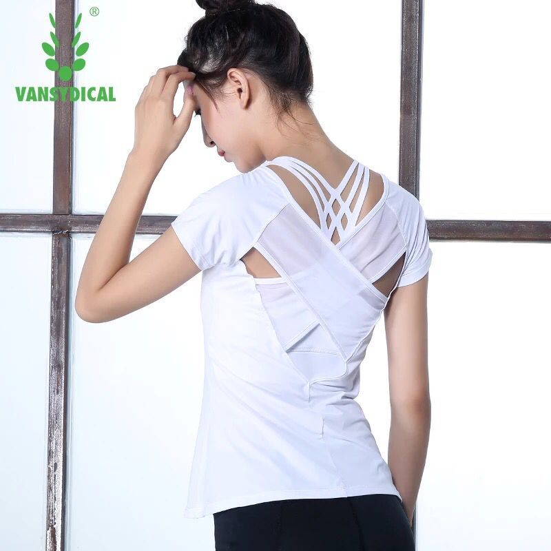 Vansydical ƮϽ  T   ǳ 䰡   ü Ƿ      䰡 ž/Vansydical Fitness Sport T Shirt Women Breathable Yoga Shirt Workout Gym Clot